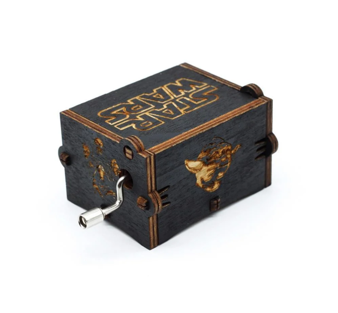 Музыкальная шкатулка винтажная Звездные Войны (Star Wars) черная