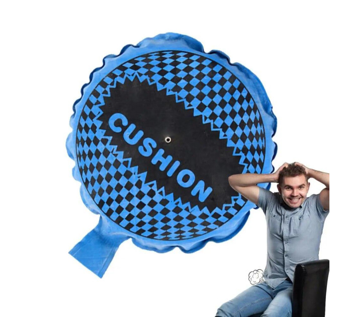 Подушка пердушка большая 20см (голубая)