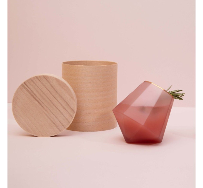 Бокал розовый бриллиант