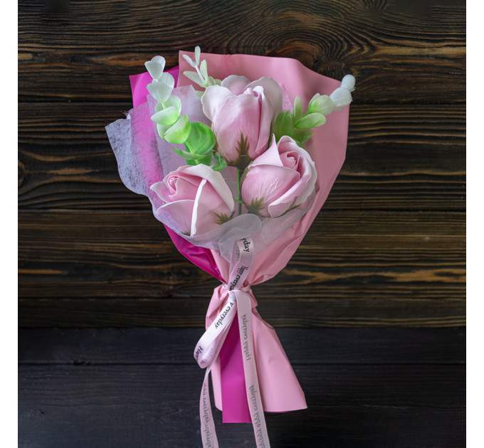 Букет роз из мыла Beauty is flowery 12576 (розовый)