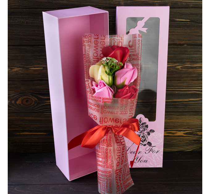 Букет троянд з мила Dear for you 12570 (червоний)