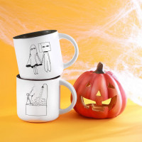 Чашка Trick or treat. Черная