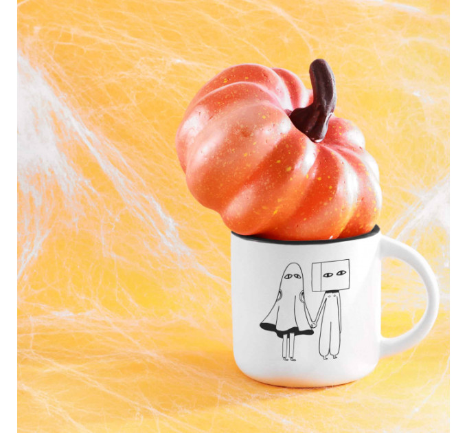 Чашка Trick or treat. Чорна