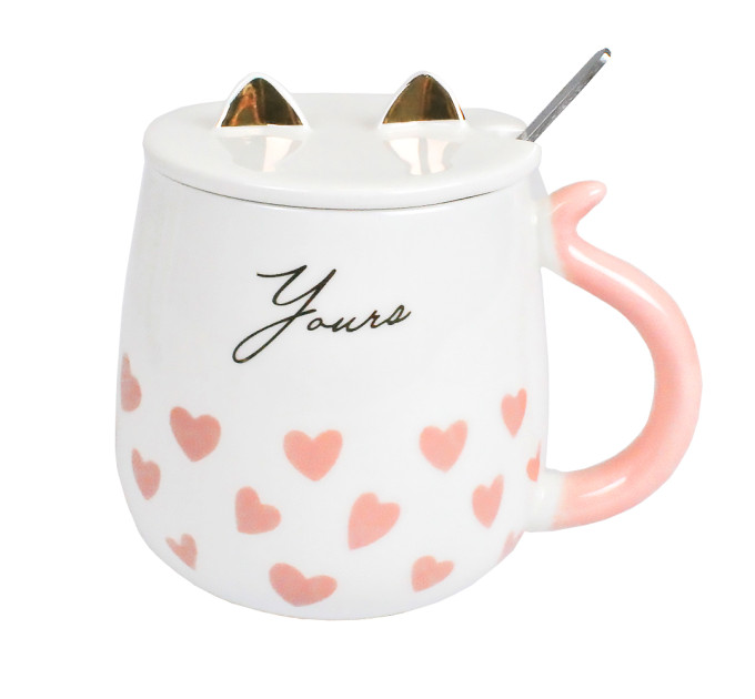 Чашка Cat-Youre з кришкою та ложкою