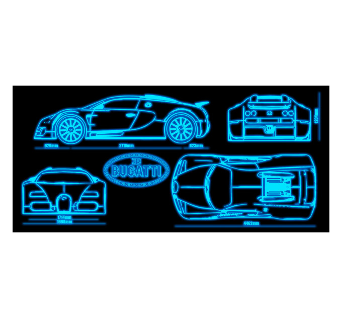 Чашка хамелеон 66052 ЧРЖ Bugatti neon (чорна)