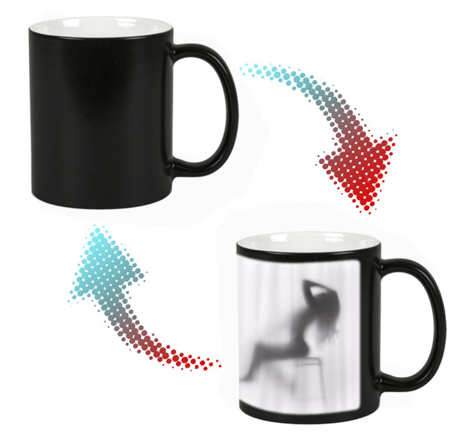 Чашка хамелеон 66103 Девушка Грация