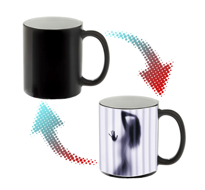 Чашка хамелеон 66104 Девушка Загадка