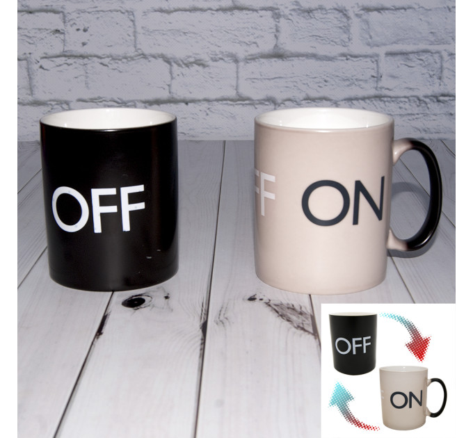 Чашка хамелеон ON OFF (уцінка)