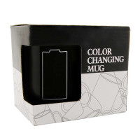 Чашка хамелеон Батарейка (черная)