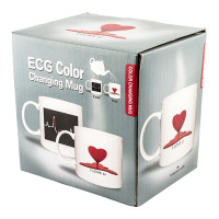 Чашка хамелеон Кардиограмма (сердце)