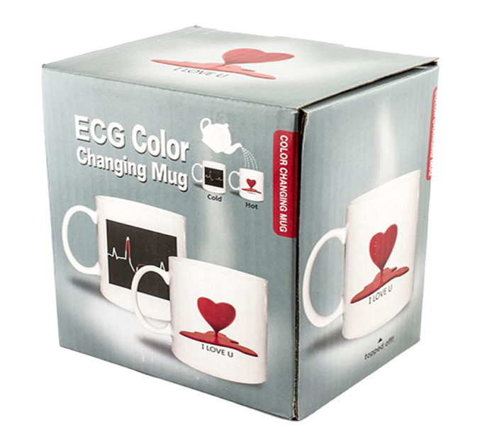 Чашка хамелеон Кардіограма (серце)