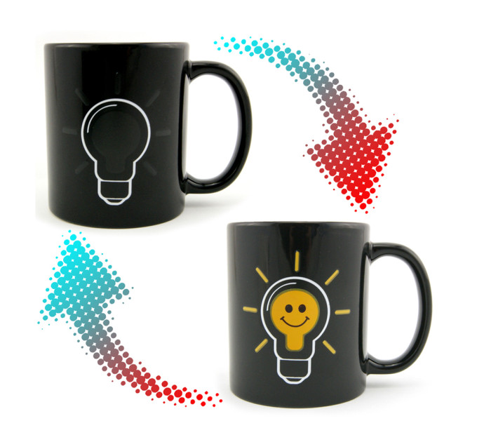 Чашка хамелеон Лампочка