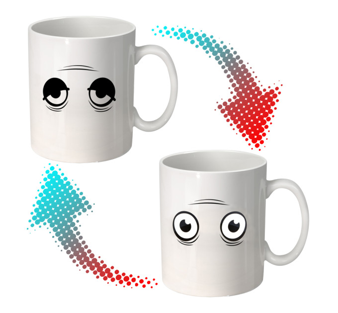 Чашка хамелеон Просыпайся! 9009-4