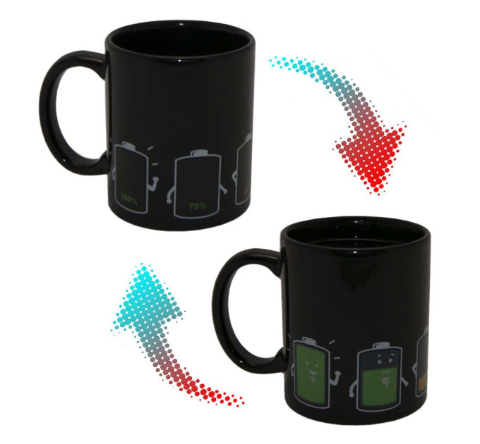 Чашка хамелеон Зарядка