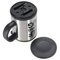 Чашка мешалка Self Stirring Mug (металл) черная