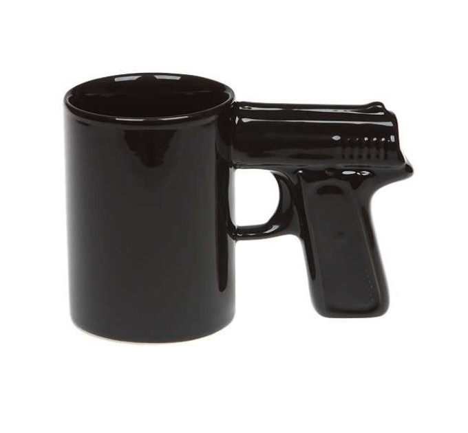 Чашка Пистолет (черная)