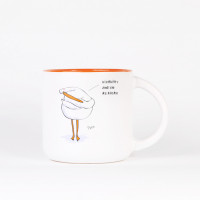 Чашка с Гусем Абажаю. Оранж