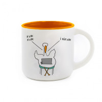 Чашка с Гусем Хуяк. Оранж