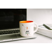 Чашка с Гусем Хуяк. Оранж