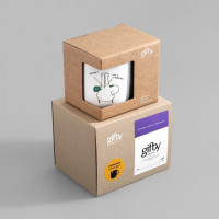 Чашка с Гусем Ми з України. Белая