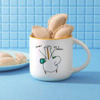 Чашка с Гусем Ми з України. Желтая