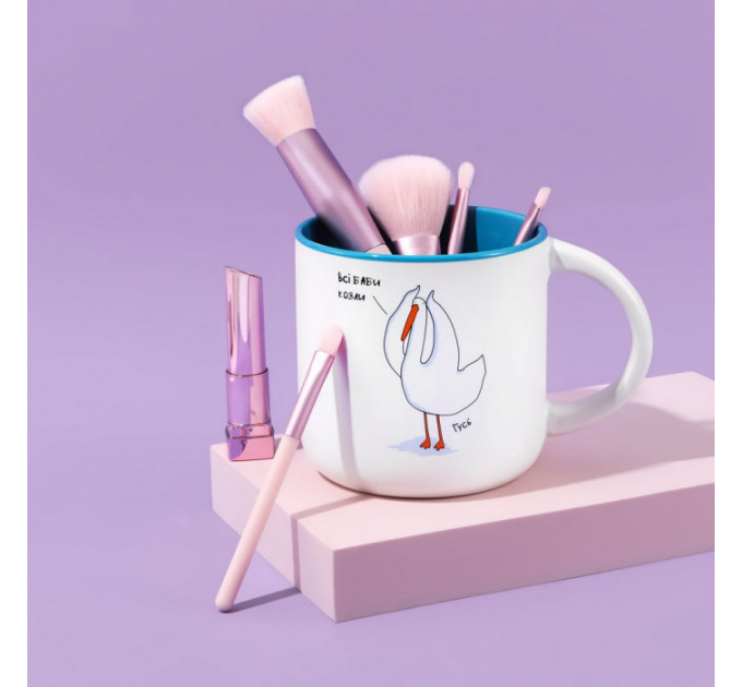 Чашка з Гусем Всі баби козлі. Блакитна