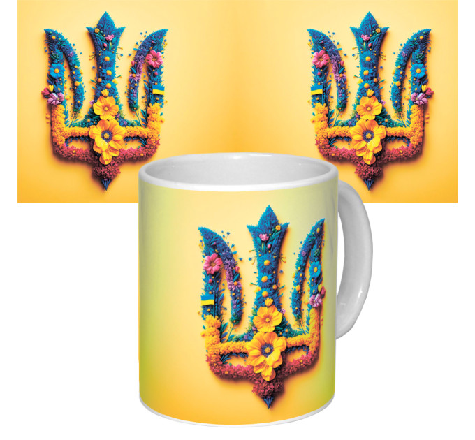 Чашка с принтом 63056 Герб (белая)