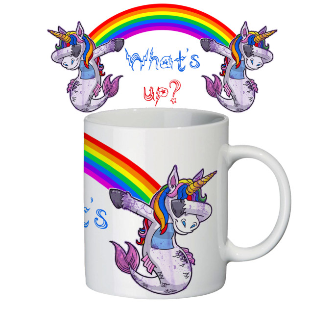 Чашка з принтом 63143 Єдиноріг ДЕБ