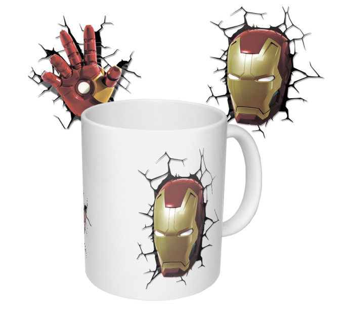 Чашка з принтом 63309 Залізна людина