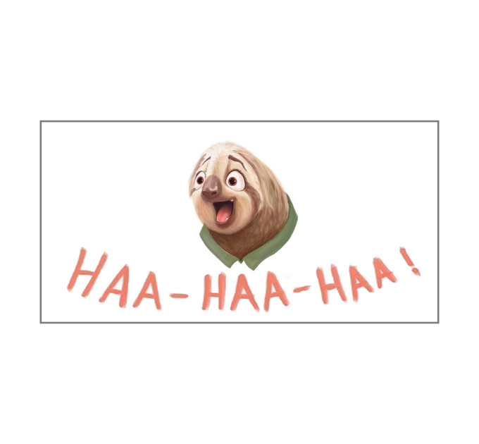 Чашка с принтом 63410 Ленивец Блиц