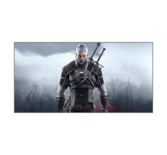 Чашка з принтом 63506 Відьмак (чорна)