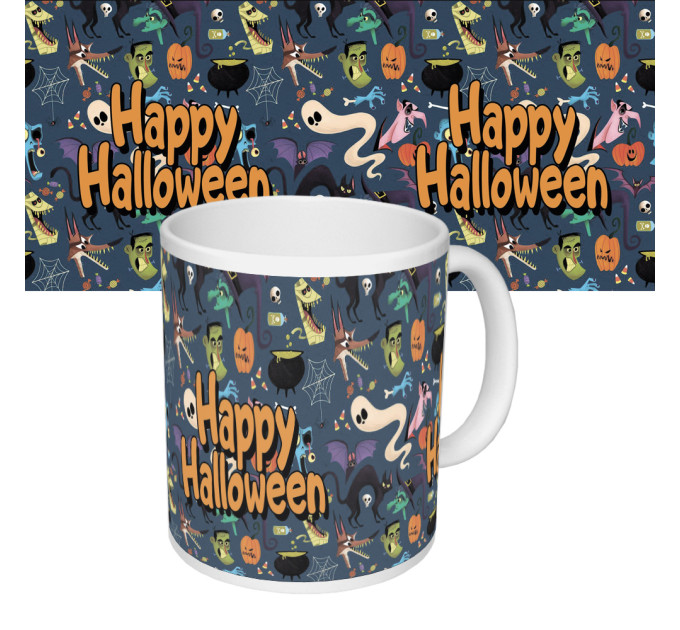 Чашка з принтом 63602 Happy Halloween мультяшки