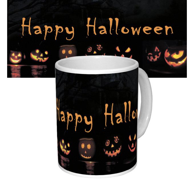 Чашка с принтом 63604 Happy Happy Halloween Тыквы