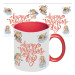 Чашка с принтом 64101 Ангелы любви (красная)