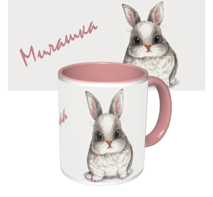 Чашка с принтом 64117 Милашка (розовая)