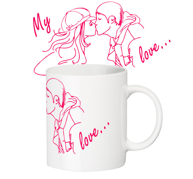 Чашка з принтом 64119 Моє кохання