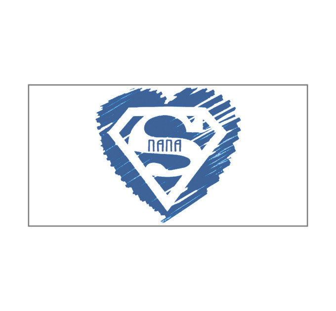 Чашка с принтом 64301 Супер Папа (голубая)