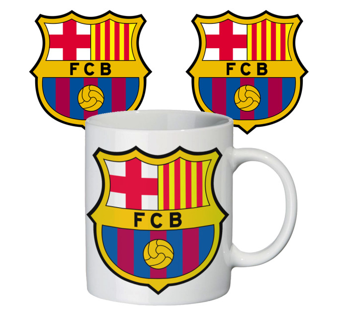 Чашка з принтом 65402 ФК Барселона