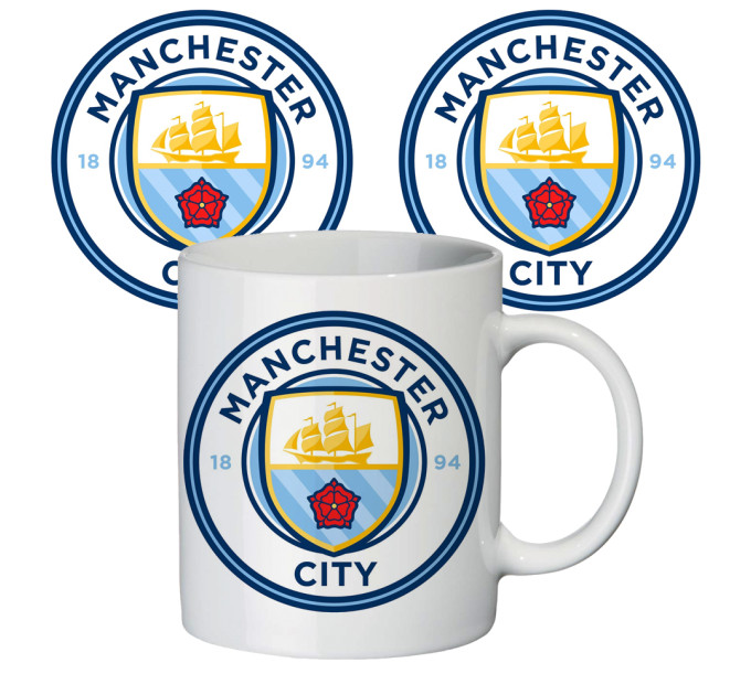 Чашка с принтом 65404 ФК Манчестер Сити