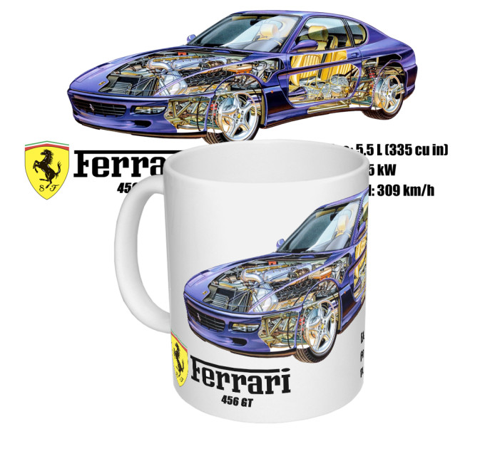 Чашка з принтом 65503 Ferrari