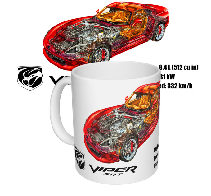 Чашка с принтом 65505 Viper