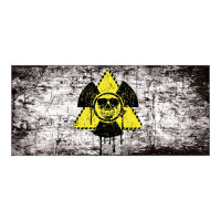 Чашка с принтом 65602 Радиация (черная)