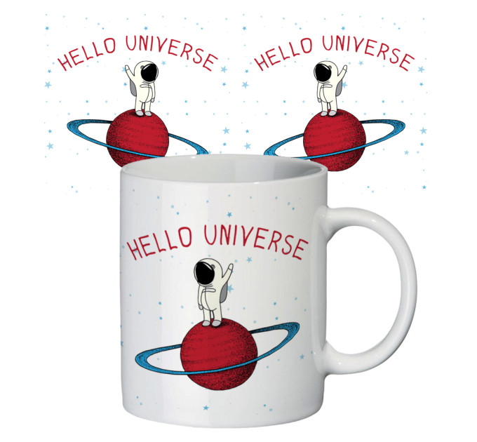 Чашка с принтом 65603 Привет Вселенная