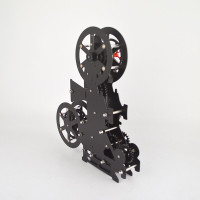 Часы Gear Clock Кинопроектор (черный)