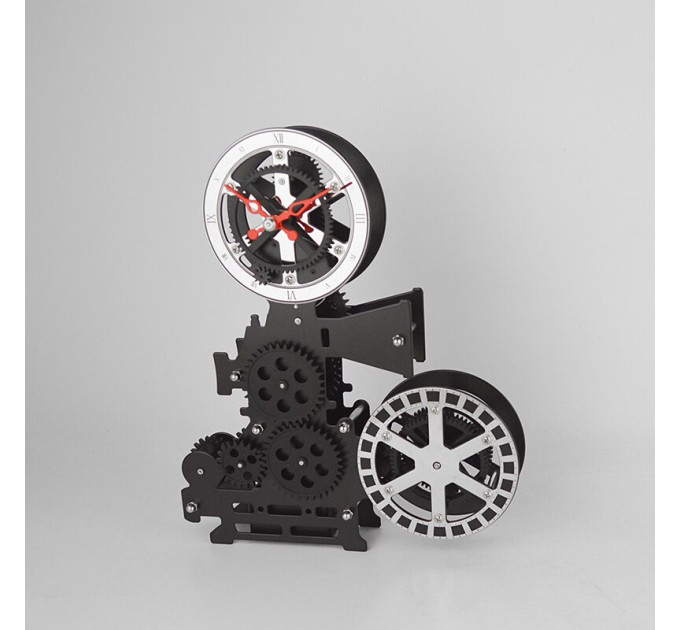 Часы Gear Clock Кинопроектор (черный)