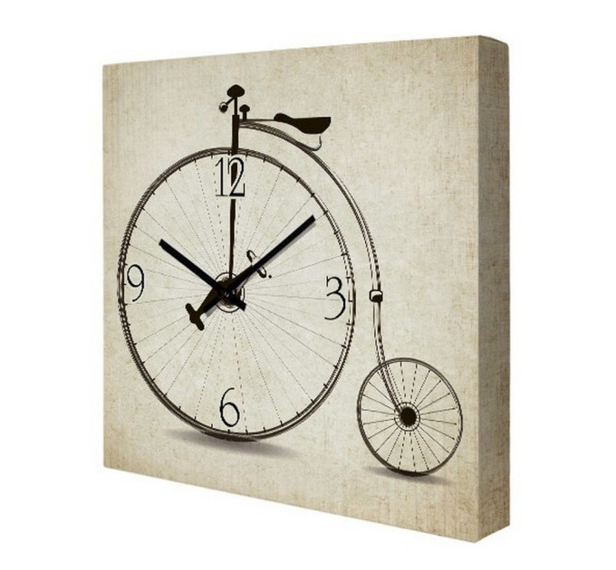 Годинник на полотні Велосипед 14I009