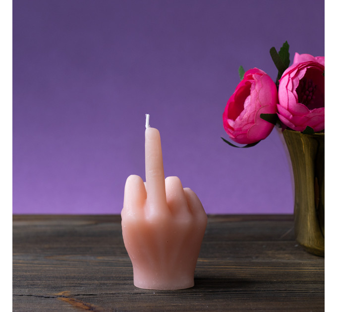 Декоративная свеча фигурная  F*ck 12920 (телесная)