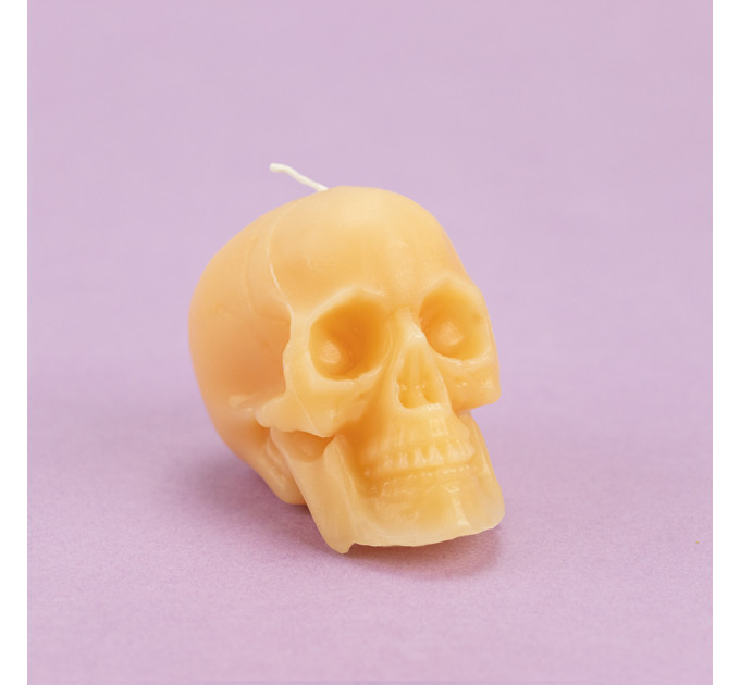 Декоративная свеча фигурная Череп 13017 (телесная)