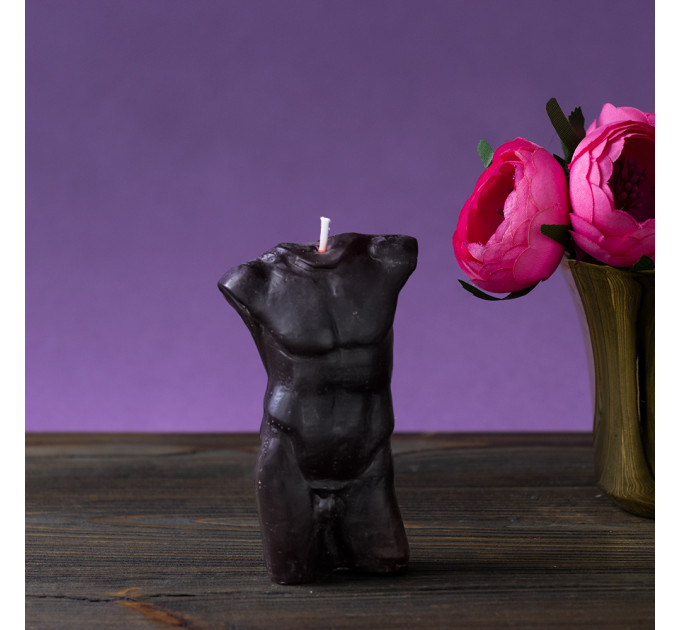 Декоративная свеча фигурная торс Мужчины 12925 (шоколадная)