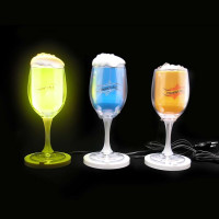 Декоративный ночной светильник Бокал (голубой)